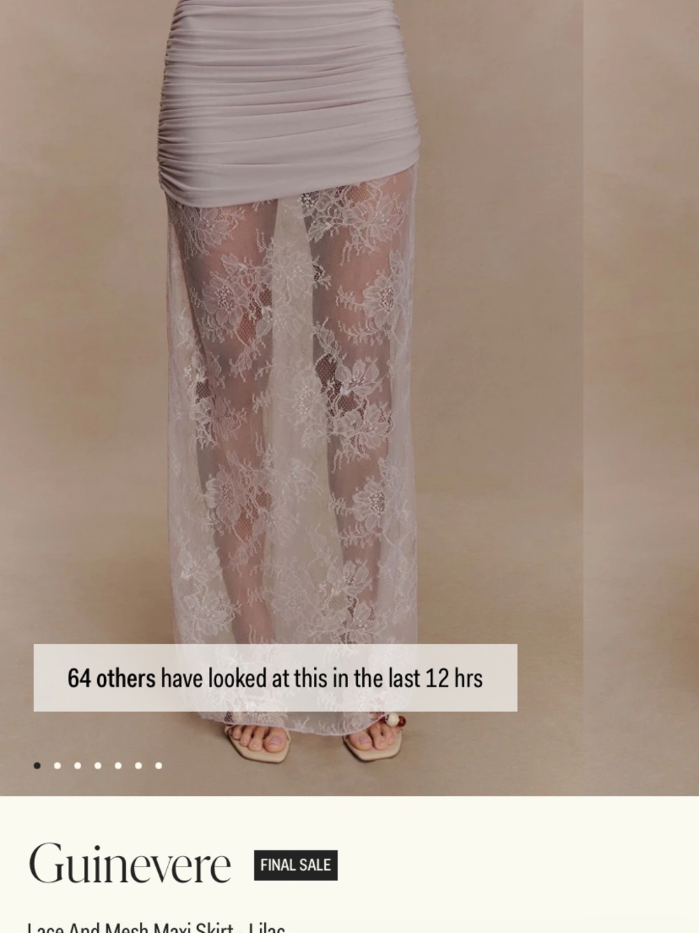 MESHKI Guinevere

Lace And Mesh Maxi Skirt - Lilac